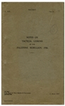 British Air Force Booklet Written in Response to the 1936 Arab Revolt in Palestine -- Notes on Tactical Lessons of the Palestine Rebellion, 1936